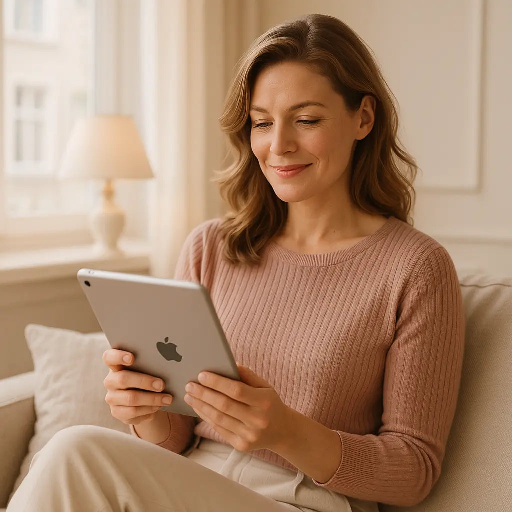 Glückliche Frau – innere Stärke